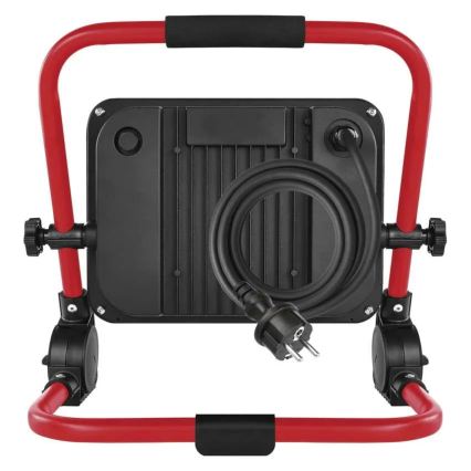 LED reflektor állvánnyal ELION LED/100W/230V 4000K IP65 piros/fekete