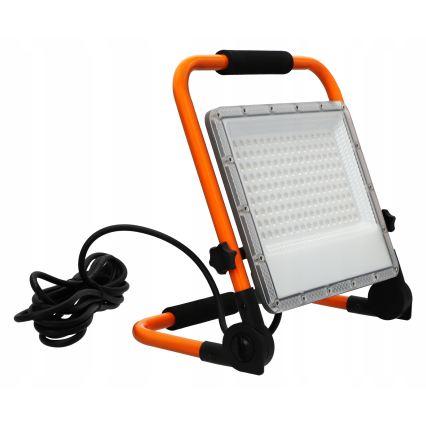 LED-reflektor állvánnyal LED/100W/230V 4500K IP65 narancssárga
