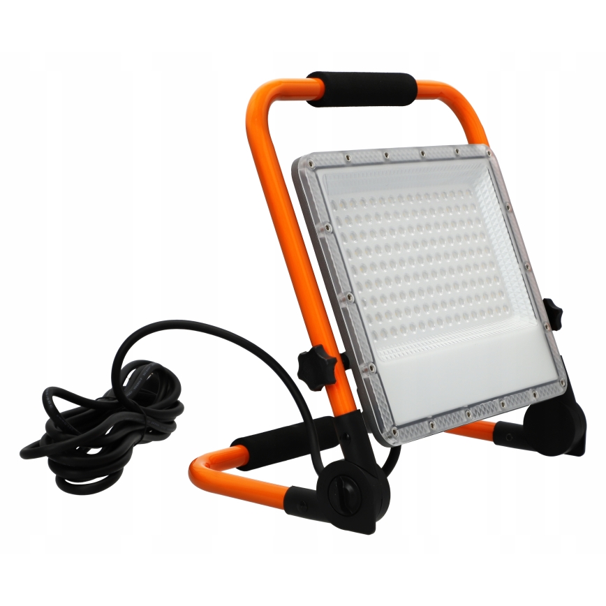 LED-reflektor állvánnyal LED/100W/230V 4500K IP65 narancssárga