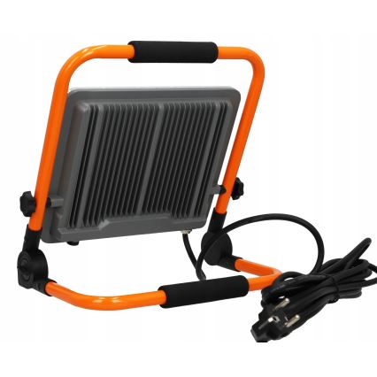 LED-reflektor állvánnyal LED/100W/230V 4500K IP65 narancssárga