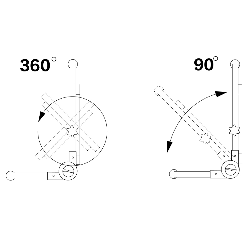 LED reflektor állvánnyal LED/50W/230V 5000K IP65 narancssárga