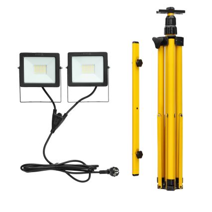 LED Reflektor állványon 2xLED/30W/230V IP65