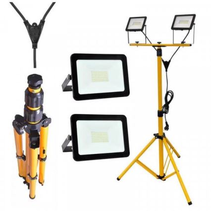 LED Reflektor állványon 2xLED/30W/230V IP65