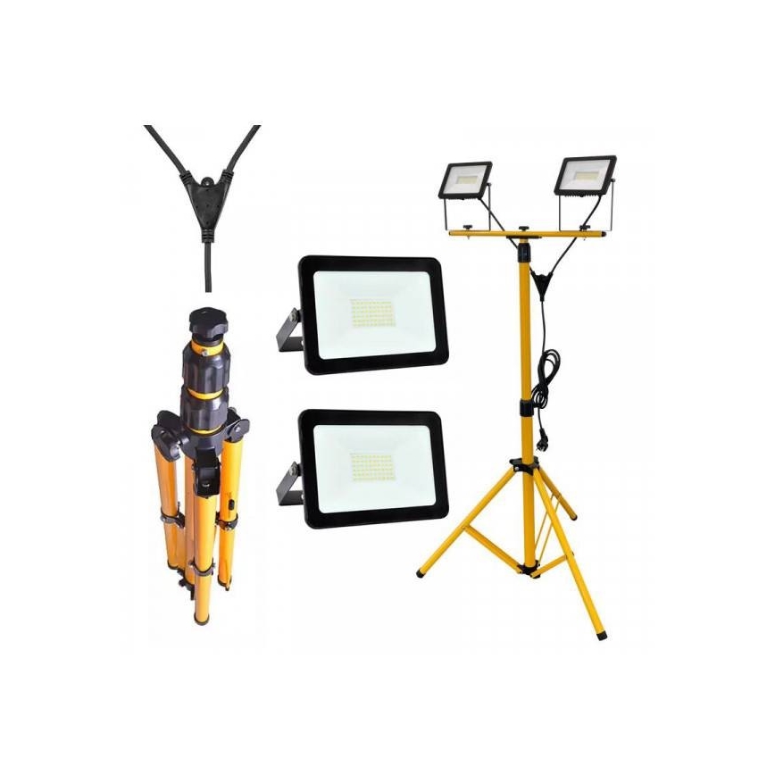 LED Reflektor állványon 2xLED/30W/230V IP65