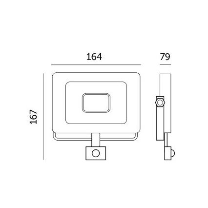 LED Reflektor érzékelővel LED/30W/230V 6500K IP44