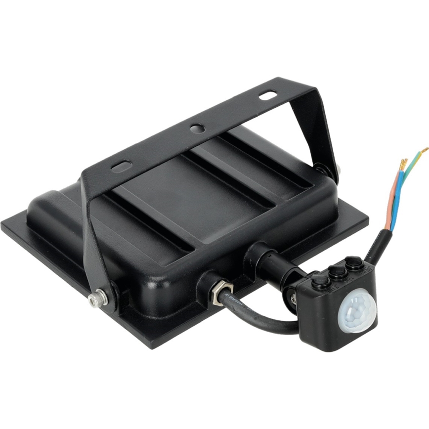 LED Reflektor érzékelővel LED/50W/230V 6500K IP44 fekete