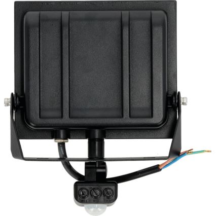 LED Reflektor érzékelővel LED/50W/230V 6500K IP44 fekete