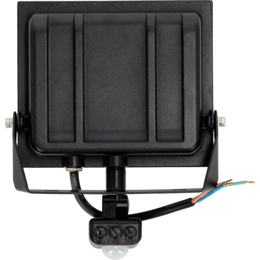 LED Reflektor érzékelővel LED/50W/230V 6500K IP44 fekete