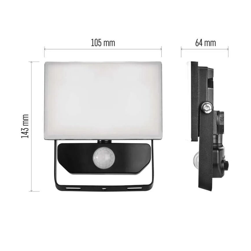 LED Reflektor érzékelővel TAMBO LED/10W/230V 4000K IP54