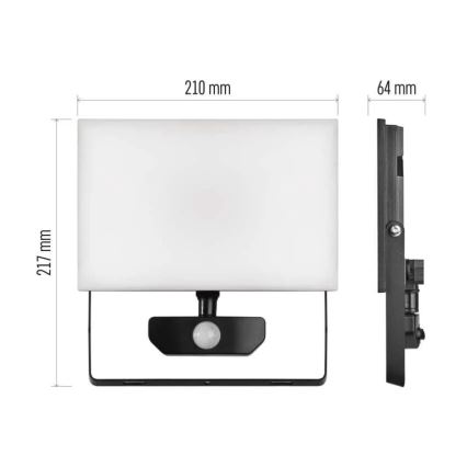 LED Reflektor érzékelővel TAMBO LED/50W/230V 4000K IP54