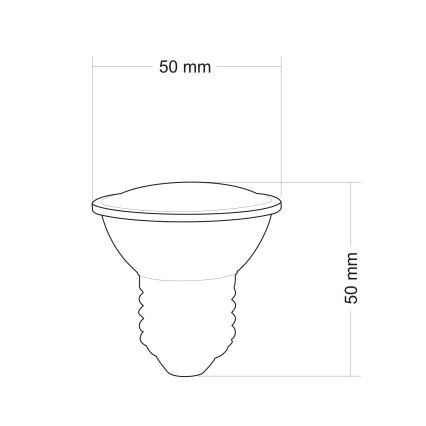 LED Reflektor izzó E27/2,4W/230V 6400K