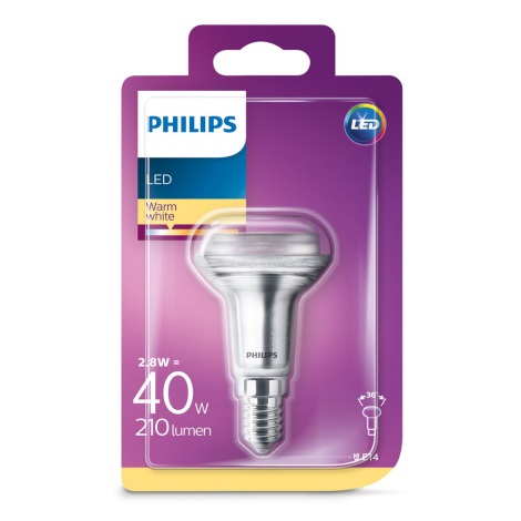 LED Reflektor izzó Philips E14/2,8W/230V 2700K