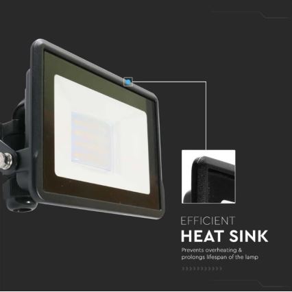 LED Reflektor közvetlen csatlakozással SAMSUNG CHIP LED/20W/230V IP65 6500K