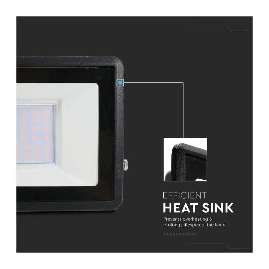 LED Reflektor közvetlen csatlakozással SAMSUNG CHIP LED/30W/230V IP65 4000K