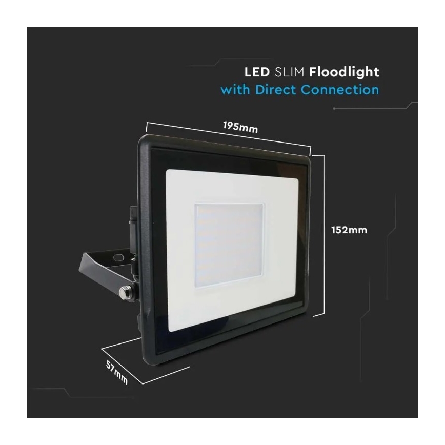 LED Reflektor közvetlen csatlakozással SAMSUNG CHIP LED/50W/230V IP65 6500K