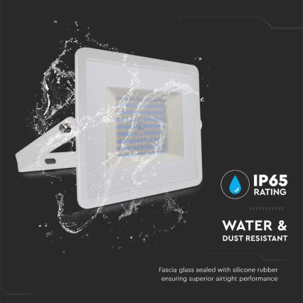 LED Reflektor LED/100W/230V 4000K IP65 fehér