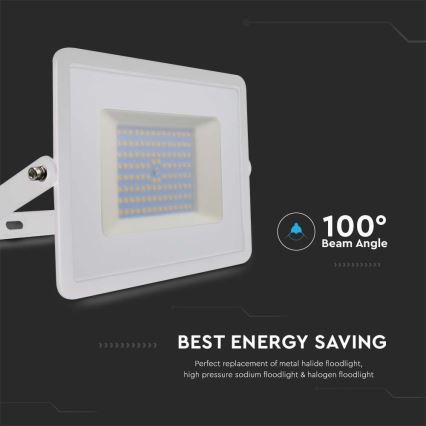 LED Reflektor LED/100W/230V 4000K IP65 fehér