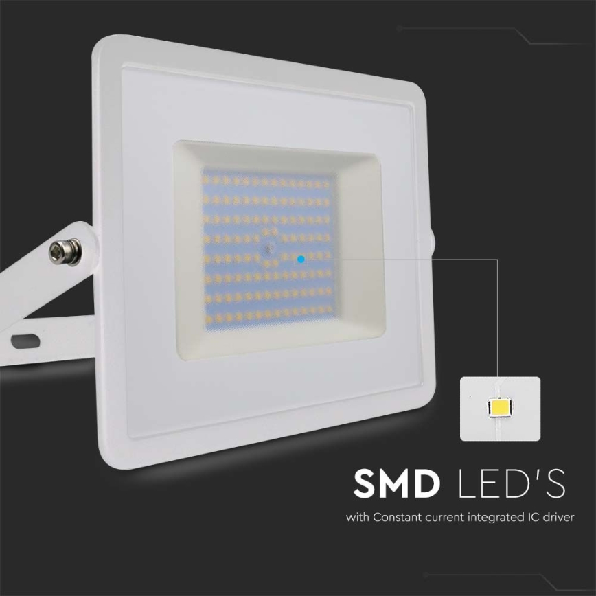 LED Reflektor LED/100W/230V 4000K IP65 fehér