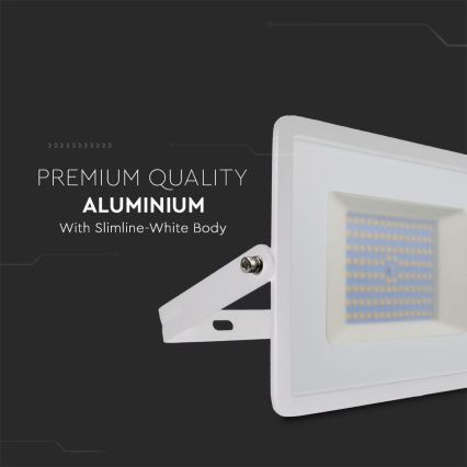 LED Reflektor LED/100W/230V 6500K IP65 fehér