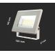 LED Reflektor LED/20W/230V 3000K IP65 fehér