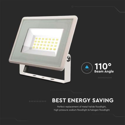 LED Reflektor LED/20W/230V 4000K IP65 fehér