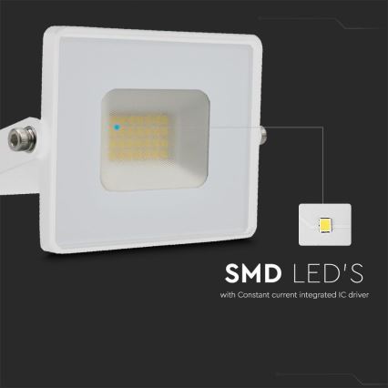 LED Reflektor LED/20W/230V 4000K IP65 fehér