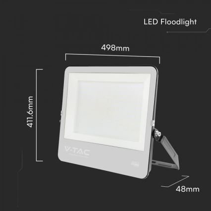 LED reflektor LED/300W/230V 4000K IP65 fekete