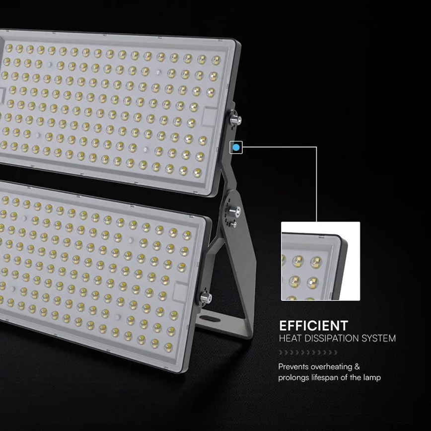 LED reflektor LED/500W/230V 4000K IP65 szürke