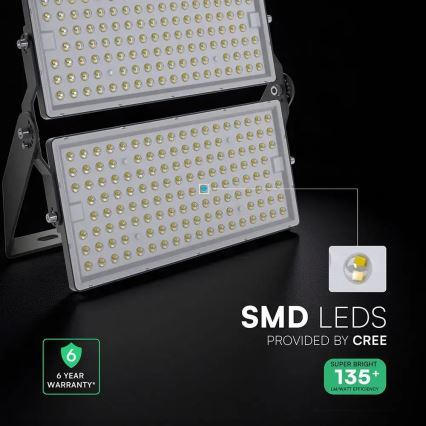 LED reflektor LED/500W/230V 6500K IP65 szürke