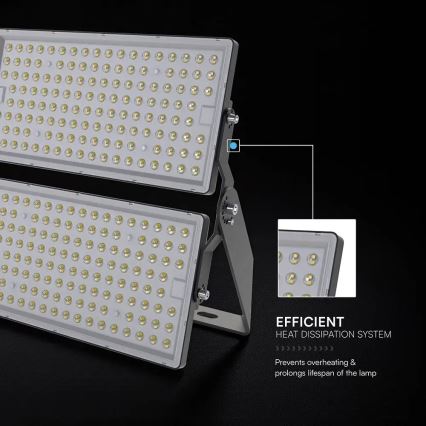 LED reflektor LED/500W/230V 6500K IP65 szürke
