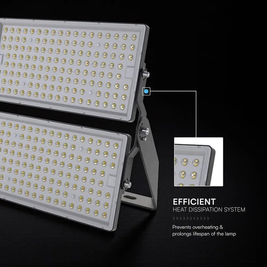LED reflektor LED/500W/230V 6500K IP65 szürke