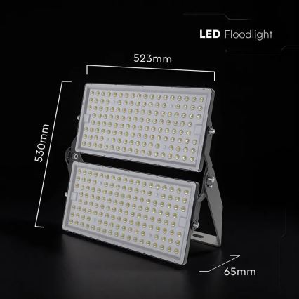 LED reflektor LED/500W/230V 6500K IP65 szürke