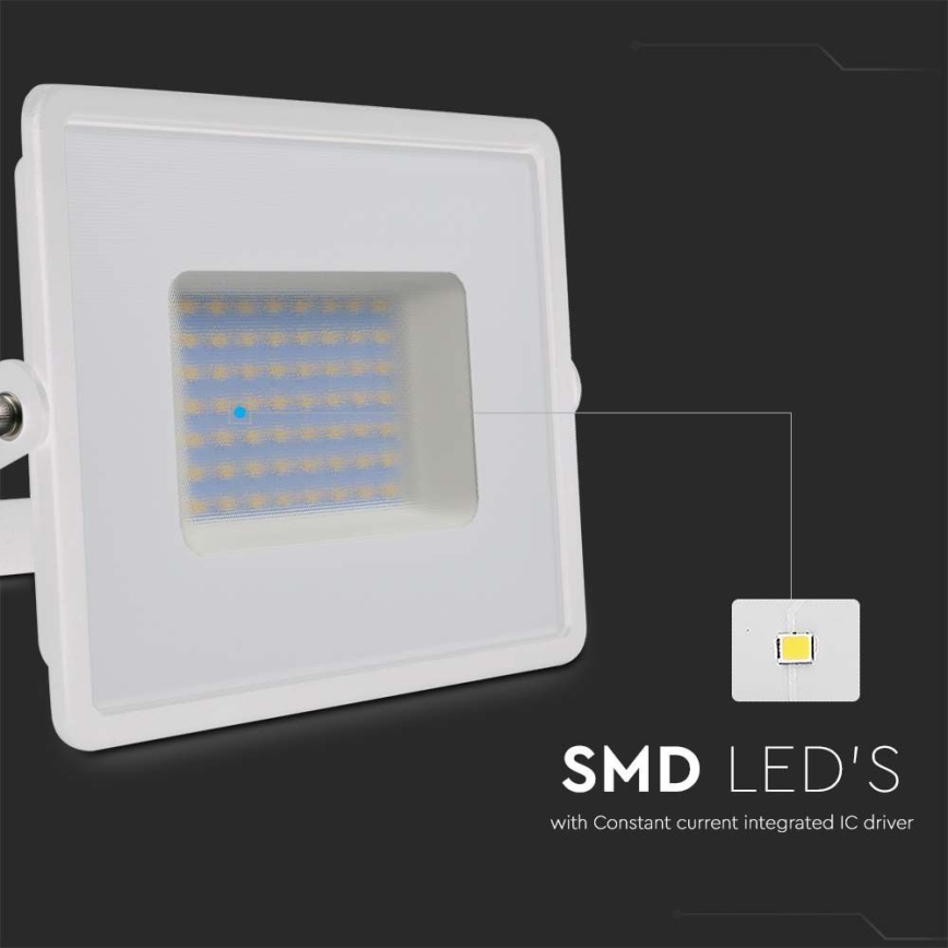 LED Reflektor LED/50W/230V 6500K IP65 fehér