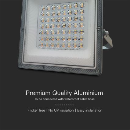 LED Reflektor LED/50W/230V IP65 3000/4000/6500K szürke
