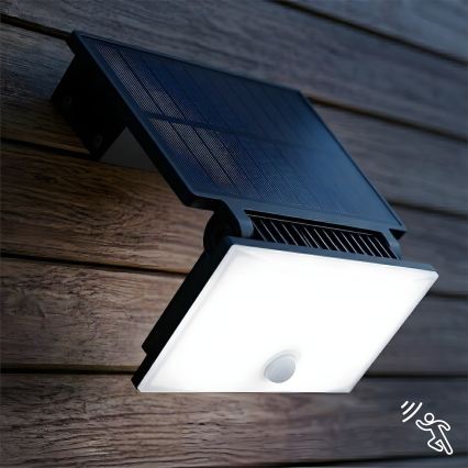 LED reflektor mozgásérzékelővel és napelemmel FUJI LED/8W/3,7V 2000 mAh IP44