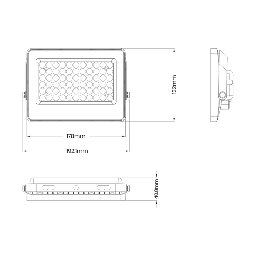 LED Reflektor napelemes panellel FOCUS 60W/10000 mAh 3,2V 6000K IP65 + távirányító
