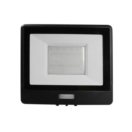 LED reflektor érzékelővel LED/50W/230V 6500K IP65 fekete