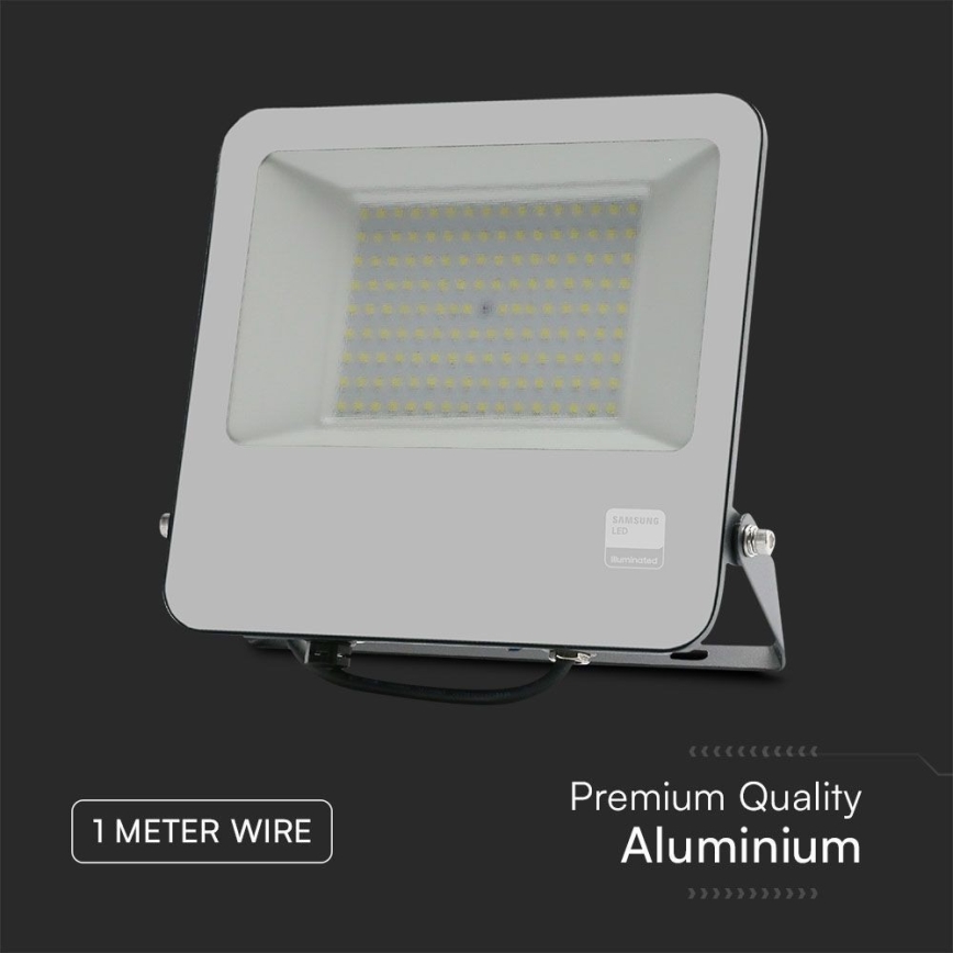 LED Reflektor SAMSUNG CHIP LED/100W/230V 6400K IP65 fekete