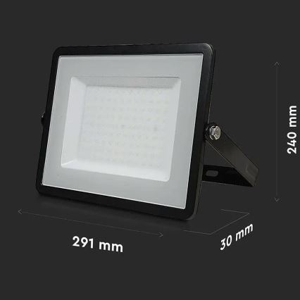 LED Reflektor SAMSUNG CHIP LED/100W/230V 6500K IP65 fekete