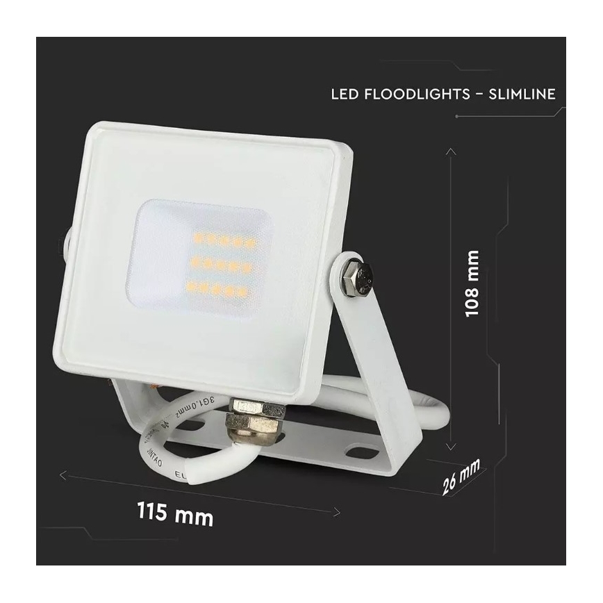 LED Reflektor SAMSUNG CHIP LED/10W/230V IP65 6400K fehér