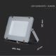 LED Reflektor SAMSUNG CHIP LED/150W/230V 6400K IP65 szürke