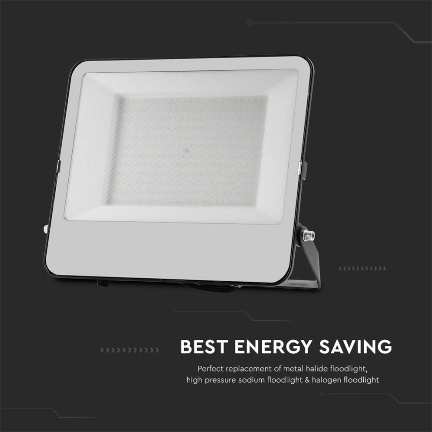 LED Reflektor SAMSUNG CHIP LED/200W/230V 6500K IP65 fekete