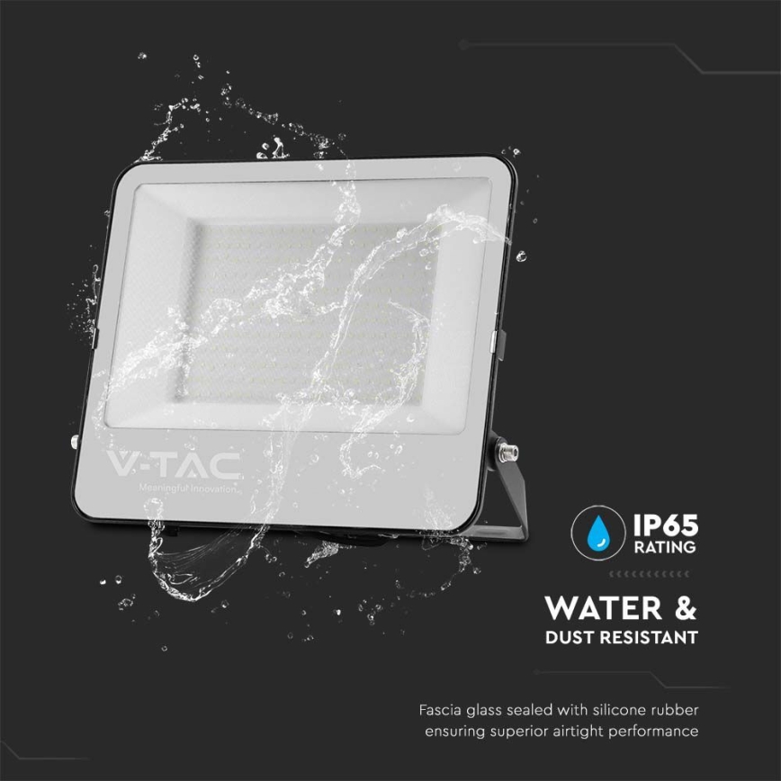 LED Reflektor SAMSUNG CHIP LED/200W/230V 6500K IP65 fekete