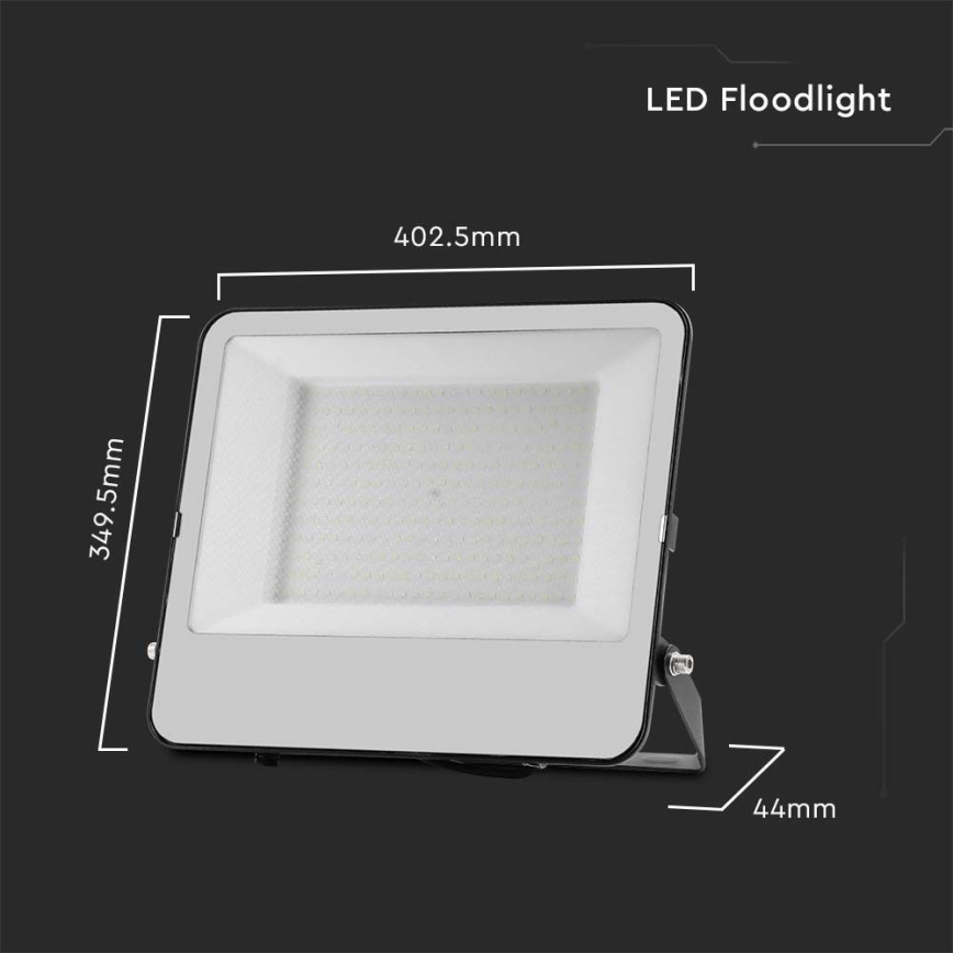 LED Reflektor SAMSUNG CHIP LED/200W/230V 6500K IP65 fekete