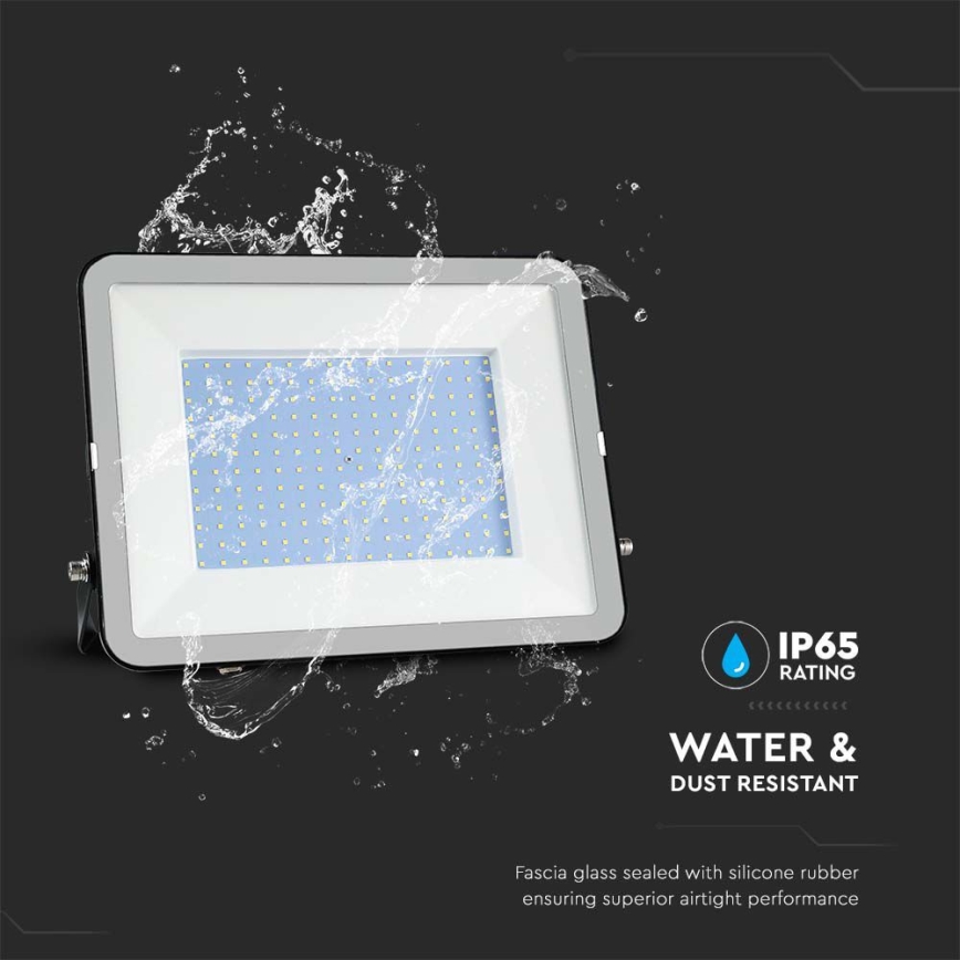 LED Reflektor SAMSUNG CHIP LED/300W/230V 4000K IP65 fekete