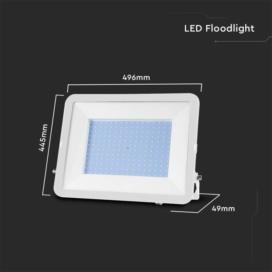 LED Reflektor SAMSUNG CHIP LED/300W/230V 6500K IP65 fehér