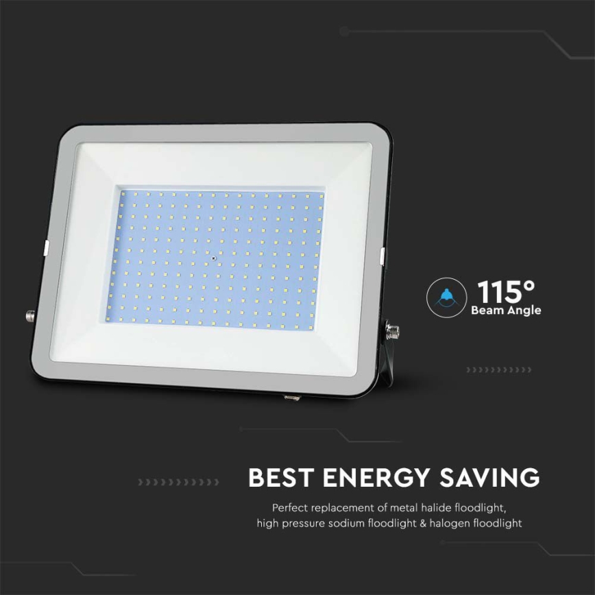 LED Reflektor SAMSUNG CHIP LED/300W/230V 6500K IP65 fekete