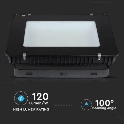 LED Reflektor SAMSUNG CHIP LED/400W/230V IP65 6400K fekete