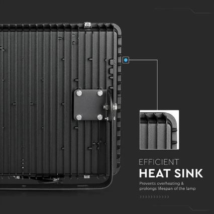 LED Reflektor SAMSUNG CHIP LED/400W/230V IP65 6400K fekete