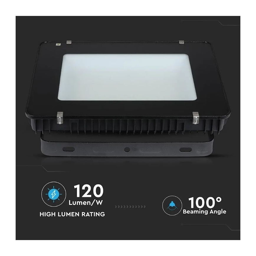 LED Reflektor SAMSUNG CHIP LED/500W/230V IP65 6400K fekete